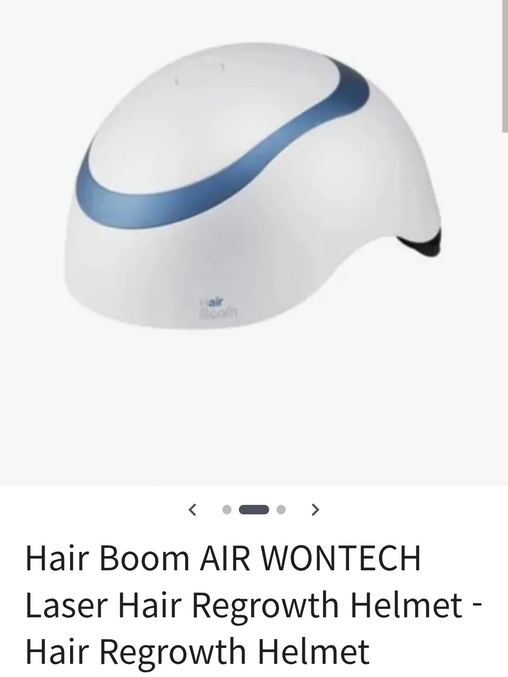 White and Blue Electric Scalp Massager with Remote Control